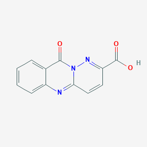 molecular formula C12H7N3O3 B1626496 10-Oxo-10H-pyridazino[6,1-b]quinazoline-2-carboxylic acid CAS No. 74163-13-6