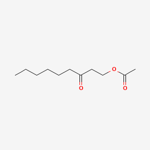 molecular formula C11H20O3 B1626497 3-Nonanon-1-yl acetate CAS No. 7779-54-6