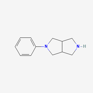 molecular formula C12H16N2 B1626511 2-Phenyl-octahydro-pyrrolo[3,4-C]pyrrole CAS No. 86732-23-2