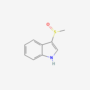 molecular formula C9H9NOS B1626516 3-(Methylsulfinyl)-1H-indole CAS No. 86925-06-6