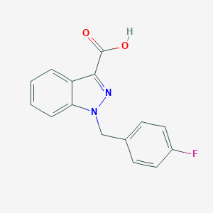 B162652 1-[(4-fluorophenyl)methyl]-1H-indazole-3-carboxylic acid CAS No. 50264-63-6