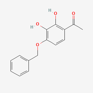 molecular formula C15H14O4 B1626525 1-(4-(Benzyloxy)-2,3-dihydroxyphenyl)ethanone CAS No. 69114-99-4