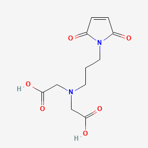 B1626528 N-(Carboxymethyl)-N-[3-(2,5-dihydro-2,5-dioxo-1H-pyrrol-1-YL)propyl]-glycine CAS No. 207613-06-7