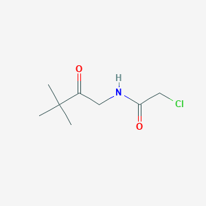 molecular formula C8H14ClNO2 B1626529 2-氯-N-(3,3-二甲基-2-氧代丁基)乙酰胺 CAS No. 333389-44-9