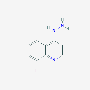 molecular formula C9H8FN3 B1626549 8-氟-4-肼基喹啉 CAS No. 49611-99-6