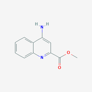 molecular formula C11H10N2O2 B1626553 4-氨基喹啉-2-甲酸甲酯 CAS No. 97909-55-2