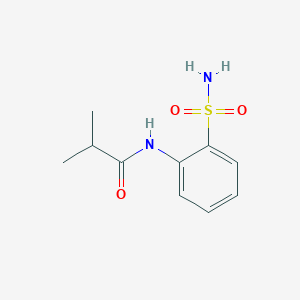 B1626561 2-Methyl-N-(2-sulfamoylphenyl)propanamide CAS No. 90873-90-8