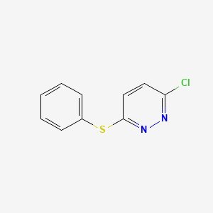 molecular formula C10H7ClN2S B1626566 3-Chloro-6-(phenylsulfanyl)pyridazine CAS No. 64383-28-4