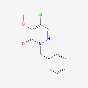 molecular formula C12H11ClN2O2 B1626569 2-苄基-5-氯-4-甲氧基嘧啶并[3,2-h]-3(2H)-酮 CAS No. 77541-65-2
