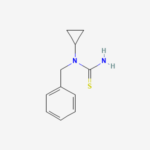 molecular formula C11H14N2S B1626573 N-Benzyl-N-cyclopropylthiourea CAS No. 89563-47-3