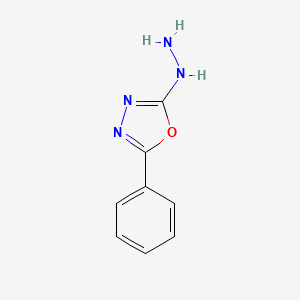 molecular formula C8H8N4O B1626575 2-肼基-5-苯基-1,3,4-恶二唑 CAS No. 35220-12-3
