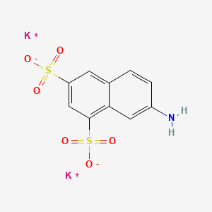 molecular formula C10H7K2NO6S2 B1626581 1,3-Naphthalenedisulfonic acid, 7-amino-, potassium salt CAS No. 79873-35-1