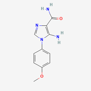 B1626620 5-amino-1-(4-methoxyphenyl)-1H-imidazole-4-carboxamide CAS No. 93270-70-3