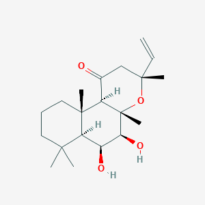 B1626621 7-Deacetyl-1,9-dideoxyforskolin from Coleus forskohlii CAS No. 64657-19-8