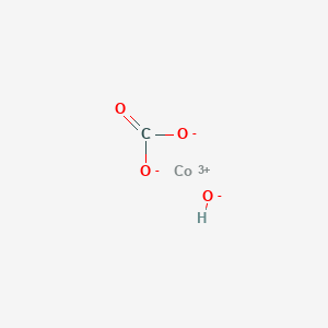 molecular formula CHCoO4 B1626631 Cobalt(3+) carbonate hydroxide (1/1/1) CAS No. 62647-83-0