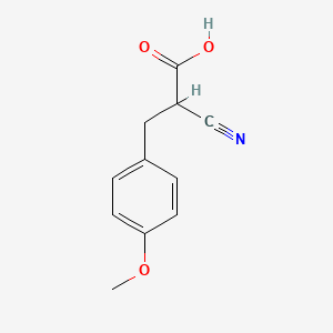 molecular formula C11H11NO3 B1626635 2-Cyano-3-(4-methoxyphenyl)propanoic acid CAS No. 36397-19-0