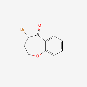 molecular formula C10H9BrO2 B1626640 4-Bromo-3,4-dihydro-2H-benzo[b]oxepin-5-one CAS No. 20426-78-2