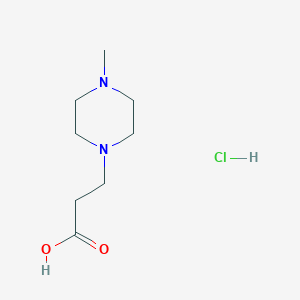 molecular formula C8H17ClN2O2 B1626655 4-甲基-1-哌嗪丙酸盐酸盐 CAS No. 775349-40-1