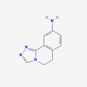 B1626681 5,6-Dihydro-[1,2,4]triazolo[3,4-a]isoquinolin-9-amine CAS No. 58021-55-9