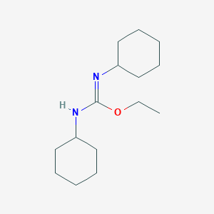 molecular formula C15H28N2O B1626698 Ethyl N,N'-dicyclohexylcarbamimidate CAS No. 6738-14-3