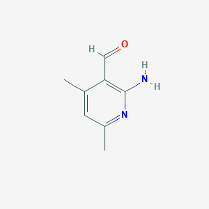 molecular formula C8H10N2O B1626699 2-Amino-4,6-dimethylpyridine-3-carbaldehyde CAS No. 33853-69-9