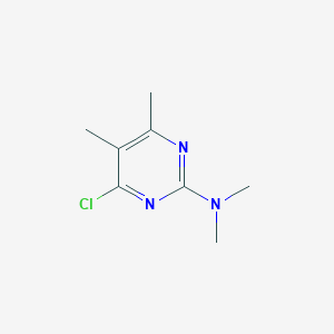 molecular formula C8H12ClN3 B1626701 4-Chloro-N,N,5,6-tetramethylpyrimidin-2-amine CAS No. 65735-58-2