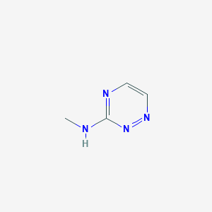 molecular formula C4H6N4 B1626708 N-甲基-1,2,4-三嗪-3-胺 CAS No. 65915-07-3