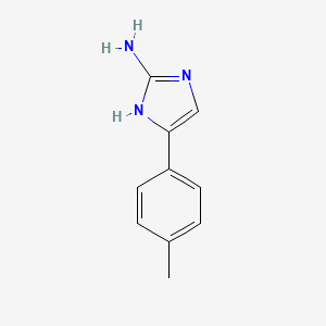 molecular formula C10H11N3 B1626734 5-(4-甲苯基)-1H-咪唑-2-胺 CAS No. 60472-16-4