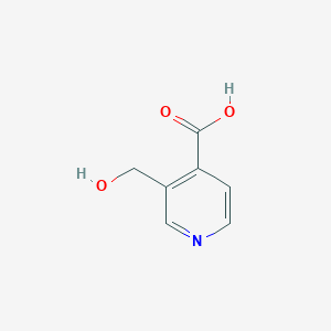 molecular formula C7H7NO3 B1626736 3-(羟甲基)异烟酸 CAS No. 81113-13-5