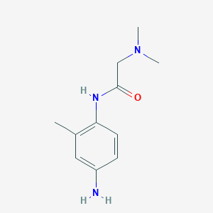 molecular formula C11H17N3O B1626738 N-(4-氨基-2-甲基苯基)-2-(二甲氨基)乙酰胺 CAS No. 83473-61-4