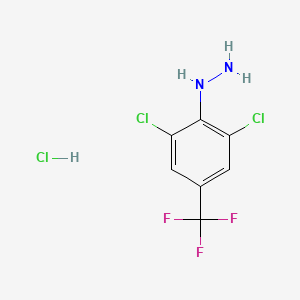 molecular formula C7H6Cl3F3N2 B1626751 (2,6-二氯-4-(三氟甲基)苯基)肼盐酸盐 CAS No. 111788-75-1