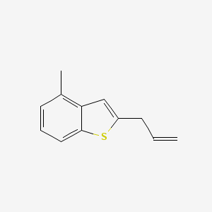 molecular formula C12H12S B1626757 2-Allyl-4-methylbenzo[b]thiophene CAS No. 89816-54-6