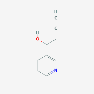 molecular formula C9H9NO B1626760 1-(Pyridin-3-yl)but-3-yn-1-ol CAS No. 89242-75-1