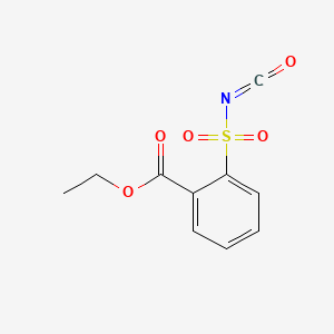 molecular formula C10H9NO5S B1626775 Ethyl 2-(isocyanatosulfonyl)benzoate CAS No. 77375-79-2