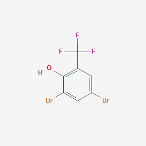 molecular formula C7H3Br2F3O B1626793 2,4-二溴-6-(三氟甲基)苯酚 CAS No. 392-92-7