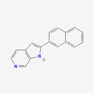 B1626802 2-(naphthalen-2-yl)-1H-pyrrolo[2,3-c]pyridine CAS No. 40068-81-3