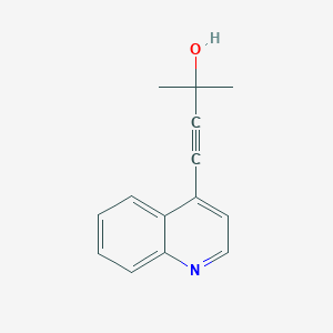 B1626804 3-Butyn-2-ol, 2-methyl-4-(4-quinolinyl)- CAS No. 831235-65-5