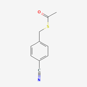 molecular formula C10H9NOS B1626805 S-4-氰基苄基乙硫酸酯 CAS No. 643750-00-9