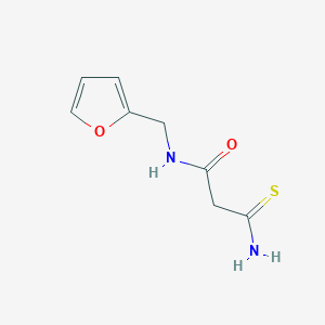molecular formula C8H10N2O2S B1626821 3-氨基-N-(2-呋喃甲基)-3-硫代丙酰胺 CAS No. 59749-98-3