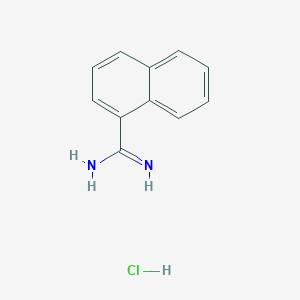 molecular formula C11H11ClN2 B1626825 Naphthalene-1-carboxamidine hydrochloride CAS No. 61416-82-8