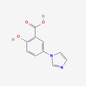 molecular formula C10H8N2O3 B1626842 2-hydroxy-5-(1H-imidazol-1-yl)benzoic acid CAS No. 53242-52-7