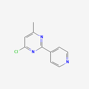 molecular formula C10H8ClN3 B1626869 4-氯-6-甲基-2-(吡啶-4-基)嘧啶 CAS No. 61310-33-6