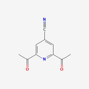 B1626886 2,6-Diacetyl-4-pyridinecarbonitrile CAS No. 132855-00-6