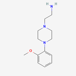 molecular formula C13H21N3O B1626896 2-(4-(2-Methoxyphenyl)piperazin-1-yl)ethanamine CAS No. 40255-48-9