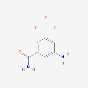 molecular formula C8H7F3N2O B1626898 3-氨基-5-(三氟甲基)苯甲酰胺 CAS No. 20566-95-4