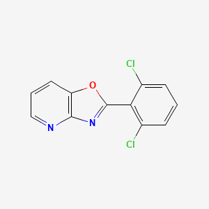 molecular formula C12H6Cl2N2O B1626900 2-(2,6-Dichlorophenyl)oxazolo[4,5-b]pyridine CAS No. 52333-54-7