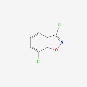 molecular formula C7H3Cl2NO B1626912 3,7-二氯苯并[d]异噁唑 CAS No. 16263-55-1