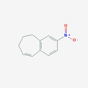 molecular formula C11H11NO2 B1626951 3-Nitro-6,7-dihydro-5H-benzocycloheptene CAS No. 939760-96-0