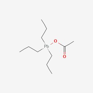 molecular formula C11H24O2P B1626959 Plumbane, acetoxytripropyl- CAS No. 13266-07-4