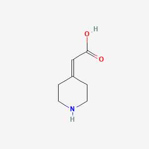 molecular formula C7H11NO2 B1626963 Piperidin-4-ylidene-acetic acid CAS No. 4671-98-1